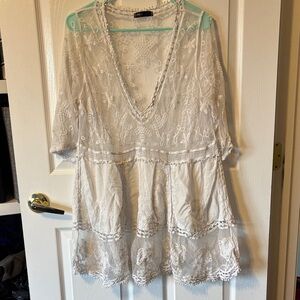 White Lace Coverup